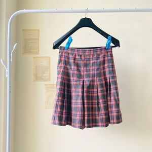 Chequered Skort in Grey and pink.